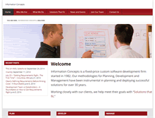 Tablet Screenshot of infoconcepts.com